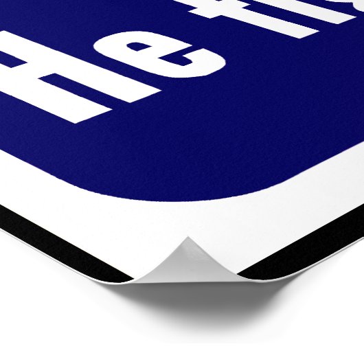 Engelsman — Dit Man is je vriend — grens Poster (Hoek)