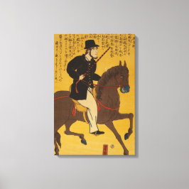 Engelsman Riding Horseback circa 1861  Canvas Afdruk