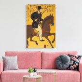 Engelsman Riding Horseback circa 1861 Canvas Afdruk (Insitu (Woonkamer))