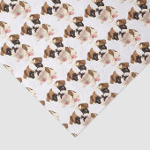 Engelstalig bulledog-tissue wrapping paper tissuepapier (Detail)