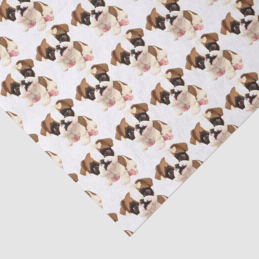 Engelstalig bulledog-tissue wrapping paper tissuepapier (Detail)