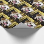 Engelstalig bulledog-wrappapier cadeaupapier (Hoek)