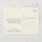 Engelstalige bloemen Bedankt Briefkaart (Achterkant)