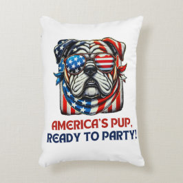 Engelstalige bulledog 4 juli Merica Sunbril USA Accent Kussen