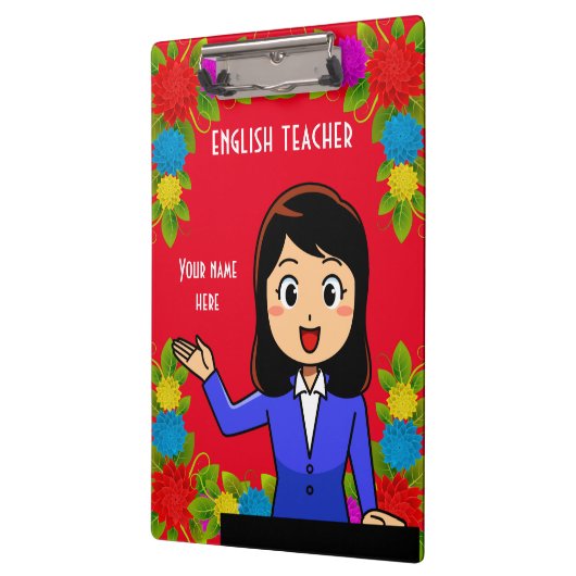 Engelstalige docent - Aangepast klembord (Links)