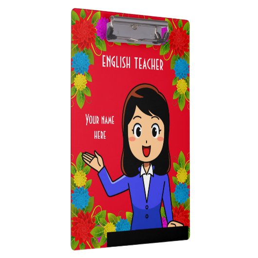 Engelstalige docent - Aangepast klembord (Rechts)