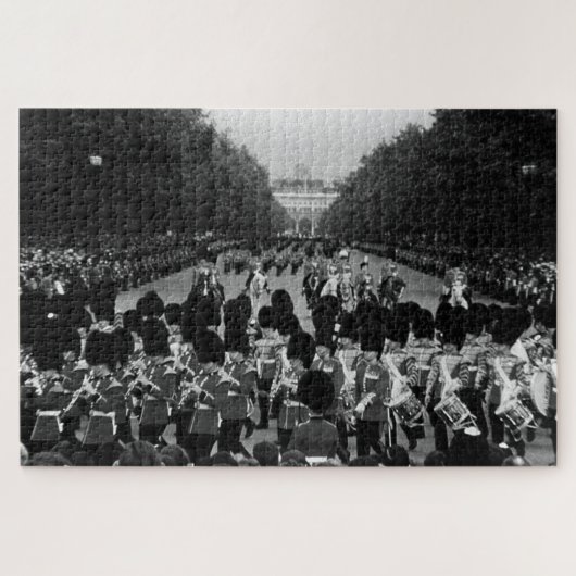 Engelstalige Garde die langs de Mall terugkeren Legpuzzel (Horizontaal)