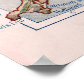  Engelstalige kaart & St George Sting a Dragon Poster (Hoek)