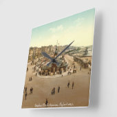  Engelstalige klok, Brighton Beach Aquarium Vierkante Klok (Hoek)