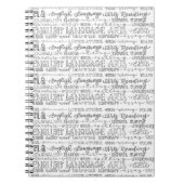 Engelstalige kunstwerken notitieboek (Voorkant)