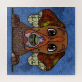 Engelstalige Pointer lelijke hond Jigzaag Puzzle Legpuzzel (Horizontaal)