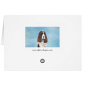 Engelstalige spaniel-schilderkunst (Achterkant Horizontaal)