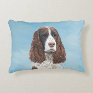 Engelstalige spaniel-schilderkunst accent kussen