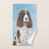 Engelstalige spaniel-schilderkunst bad handdoek (Handdoek)