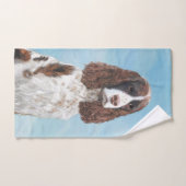 Engelstalige spaniel-schilderkunst bad handdoek (Handdoek)