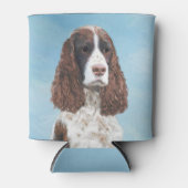 Engelstalige spaniel-schilderkunst blikjeskoeler (Voorkant)