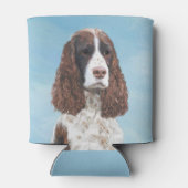 Engelstalige spaniel-schilderkunst blikjeskoeler (Achterkant)