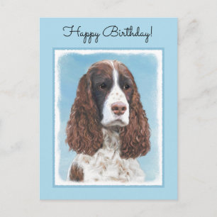 Engelstalige spaniel-schilderkunst briefkaart
