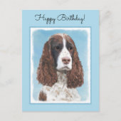 Engelstalige spaniel-schilderkunst briefkaart (Voorkant)