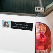 Engelstalige spaniel-schilderkunst bumpersticker (Op Truck)