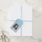 Engelstalige spaniel-schilderkunst cadeaulabel (Met Touw)
