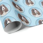 Engelstalige spaniel-schilderkunst cadeaupapier (Rol Hoek)