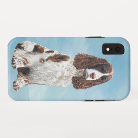 Engelstalige spaniel-schilderkunst Case-Mate iPhone case (Achterkant (horizontaal))