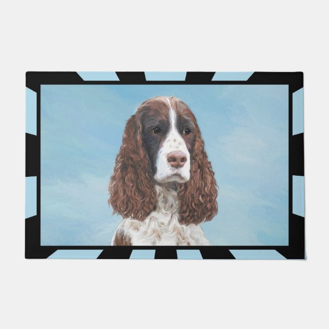 Engelstalige spaniel-schilderkunst deurmat (Voorkant)