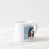 Engelstalige spaniel-schilderkunst espresso kop (Voorkant rechts)