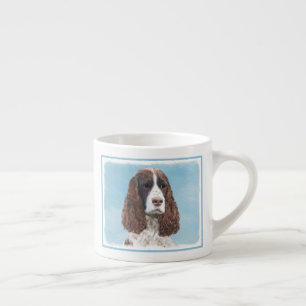 Engelstalige spaniel-schilderkunst espresso kop