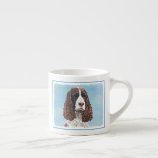 Engelstalige spaniel-schilderkunst espresso kop (Rechts)