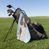 Engelstalige spaniel-schilderkunst golfhanddoek (Groen)