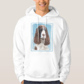 Engelstalige spaniel-schilderkunst hoodie (Voorkant)