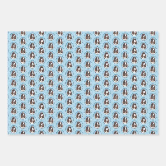 Engelstalige spaniel-schilderkunst inpakpapier vel (Voorkant)