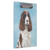 Engelstalige spaniel-schilderkunst klembord (Rechts)