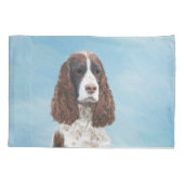 Engelstalige spaniel-schilderkunst kussensloop (Achterkant)