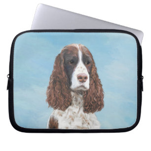 Engelstalige spaniel-schilderkunst laptop sleeve
