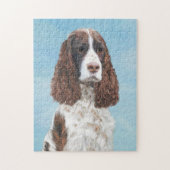 Engelstalige spaniel-schilderkunst legpuzzel (Verticaal)