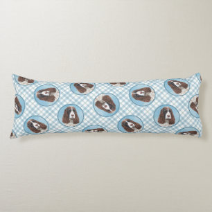 Engelstalige spaniel-schilderkunst lichaamskussen