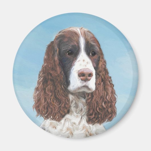 Engelstalige spaniel-schilderkunst magneet (Voorkant)