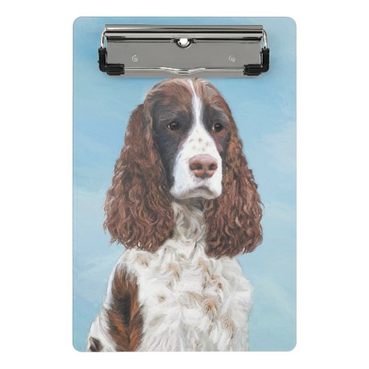 Engelstalige spaniel-schilderkunst mini klembord (Voorkant)