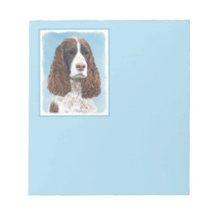 Engelstalige spaniel-schilderkunst notitieblok