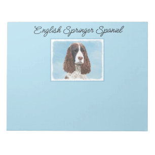 Engelstalige spaniel-schilderkunst notitieblok