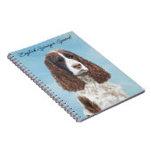 Engelstalige spaniel-schilderkunst notitieboek (Rechterzijde)