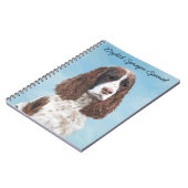 Engelstalige spaniel-schilderkunst notitieboek (Linkerzijde)