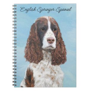Engelstalige spaniel-schilderkunst notitieboek