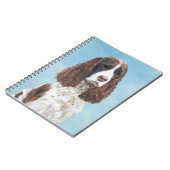 Engelstalige spaniel-schilderkunst notitieboek (Linkerzijde)