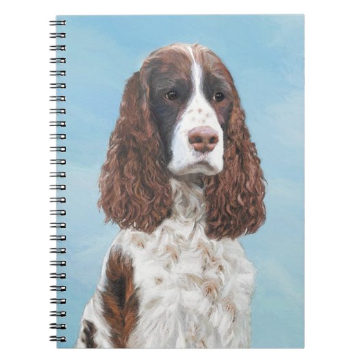 Engelstalige spaniel-schilderkunst notitieboek (Voorkant)