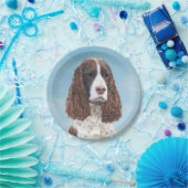 Engelstalige spaniel-schilderkunst papieren bordje (Feest)