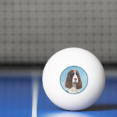 Engelstalige spaniel-schilderkunst pingpongbal (Net)